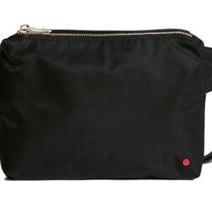 State Lorimer Fanny Pack Black with Gold Zippers
